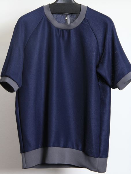  コットンエステルカラミ クルーネック半袖  