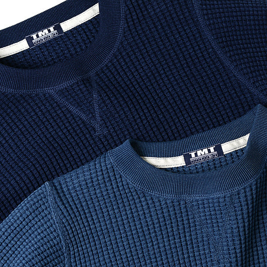  INDIGO BIG WAFFLE L/SL THERMAL  