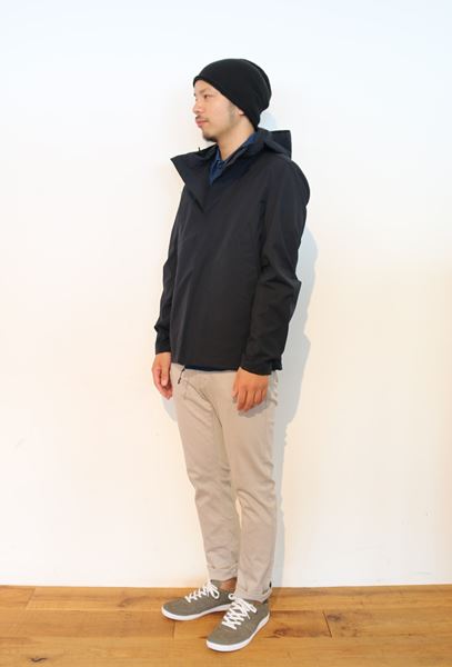 Ny/Coストレッチ フーデッドブルゾン