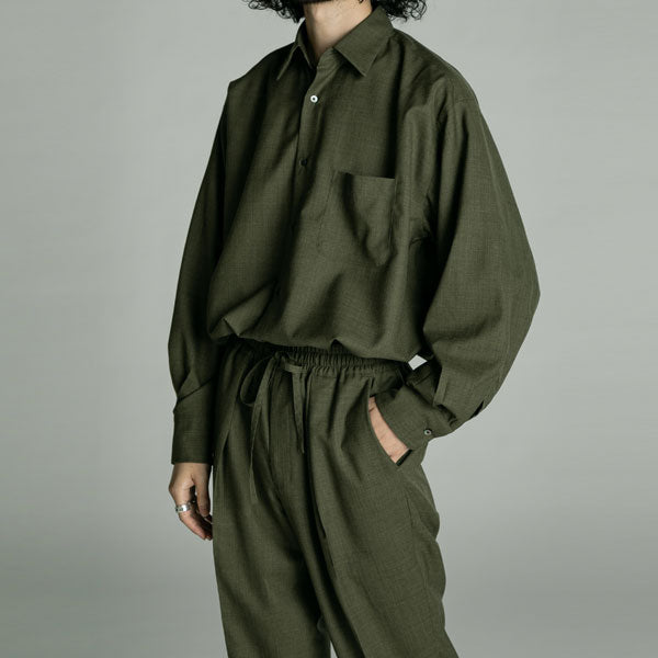 PEGTOP EASY TROUSERS SUPER120s WOOL TROPICAL