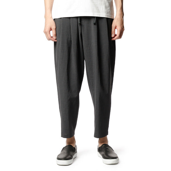 強撚ドライポプリン イージーワイドテーパードパンツ