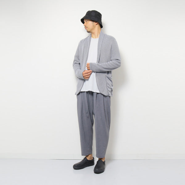 強撚ドライポプリン イージーワイドテーパードパンツ