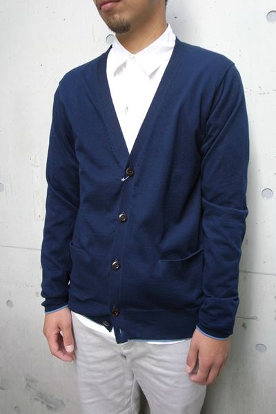 コットンハイゲージニット カーディガン