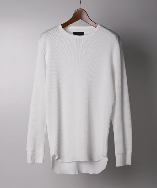  DUSTY WAFFLE クルーネックL/S  
