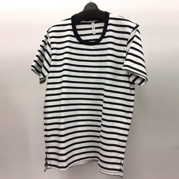 シルキー度詰天竺ボーダー クルーネックS/S