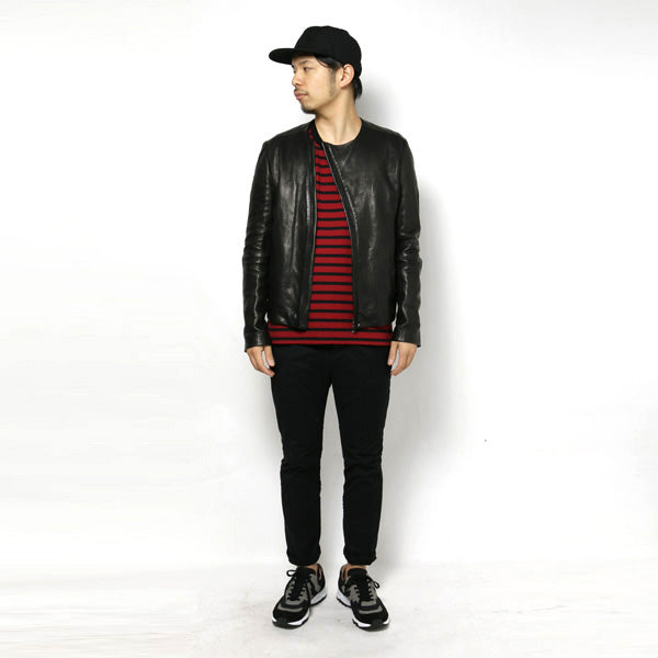 シルキー度詰天竺ボーダー クルーネックS/S