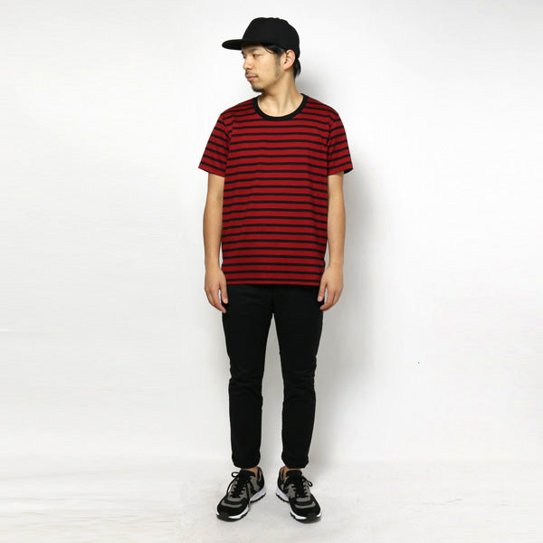 シルキー度詰天竺ボーダー クルーネックS/S