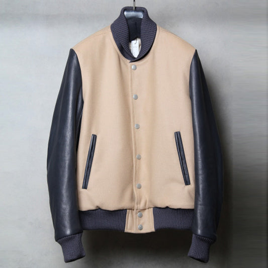  カシミヤ混平二重メルトン スタジャン  