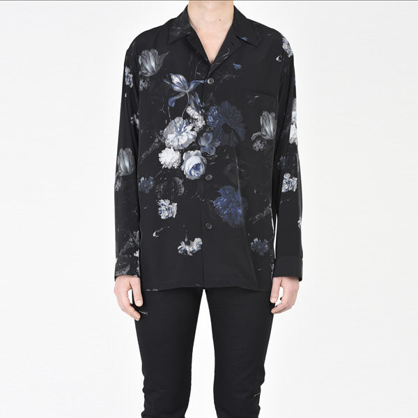 DECHINE PAJAMA SHIRT INKJET FLOWER