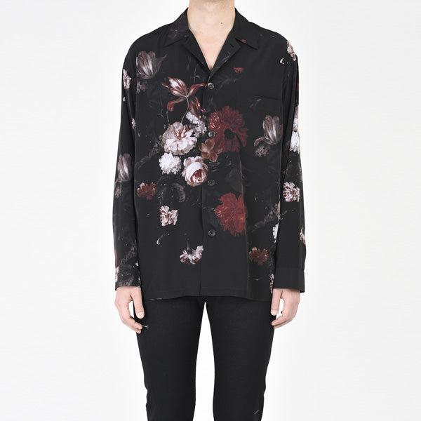 DECHINE PAJAMA SHIRT INKJET FLOWER