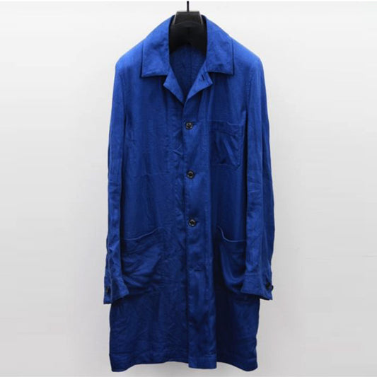  リネンギャバ ワークコート  