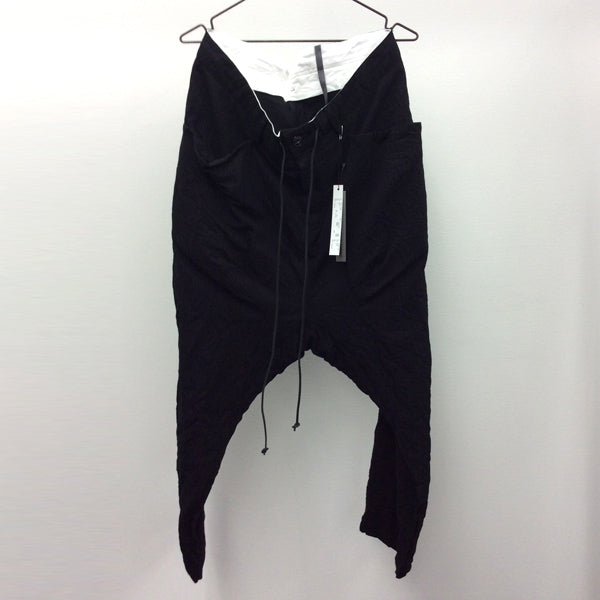 Co/W/Liストライプギャバ サルエルパンツ