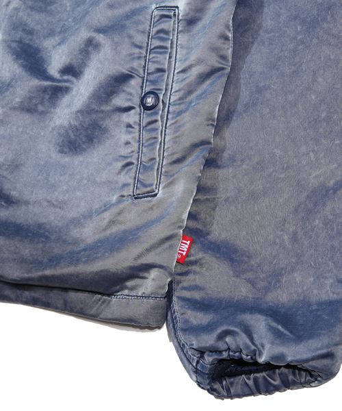 INDIGO-DYE COATING NYLON COACH JACKET