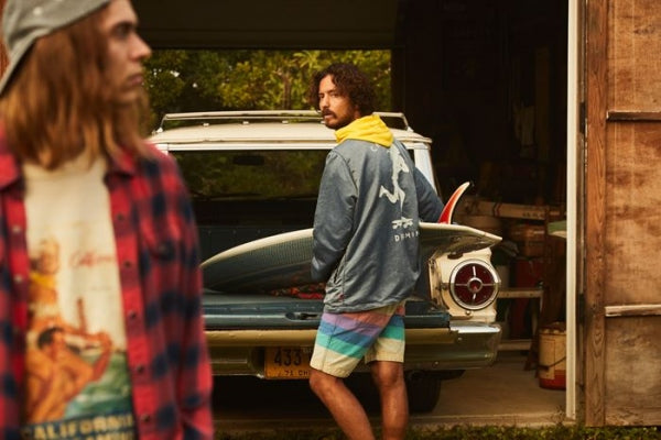 INDIGO-DYE COATING NYLON COACH JACKET