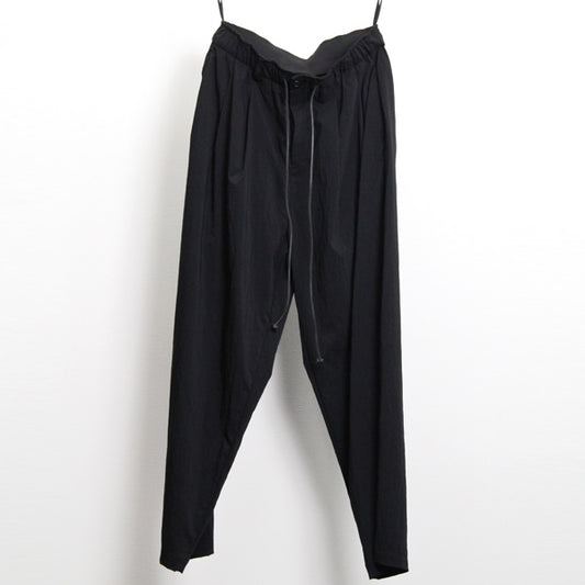  Nyストレッチタフタ テーパードパンツ  