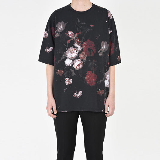  SUPER BIG T-SHIRT 14/1 T-CLOTH INKJET FLOWER  