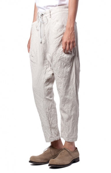  Co/W/Liストライプギャバ サルエルパンツ  