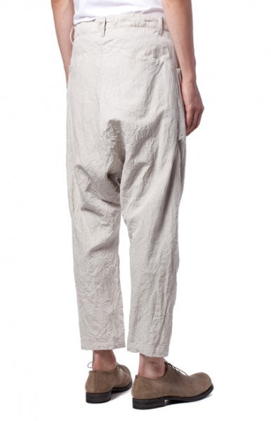 Co/W/Liストライプギャバ サルエルパンツ