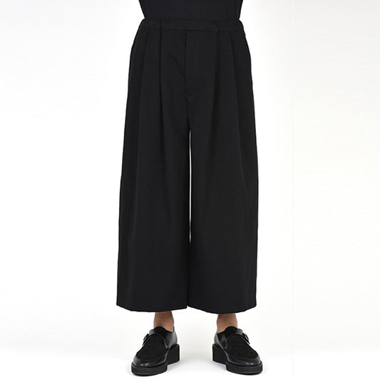  2TUCK WIDE CROPPED PANTS  