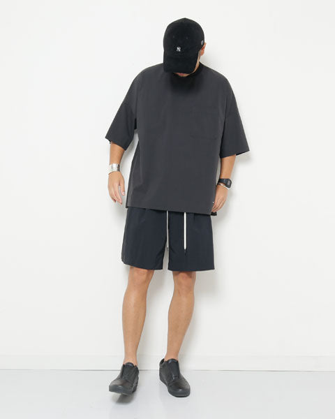 TYPEWRITER STRETCH DROP SHOULDER PULLOVER SHIRTS