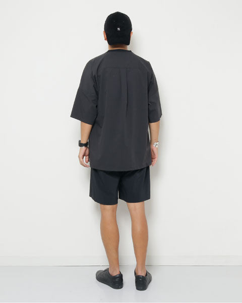 TYPEWRITER STRETCH DROP SHOULDER PULLOVER SHIRTS
