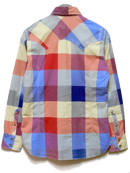 L/SL INDIGO BIG CHECK SHIRT