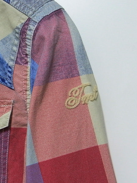 L/SL INDIGO BIG CHECK SHIRT