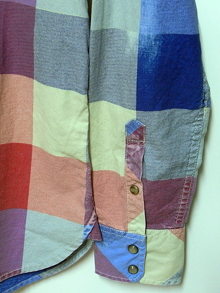 L/SL INDIGO BIG CHECK SHIRT
