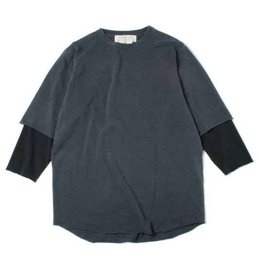  30/-度詰め天竺 グランジ7分袖  