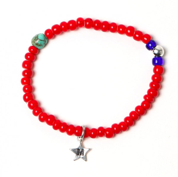 glass beads bracelet