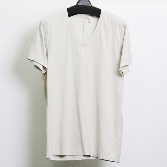  スヴィンギザ天竺 Vネック半袖  