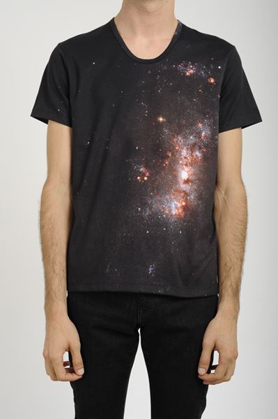  U NECK T SHIRT SPACE PRINT  