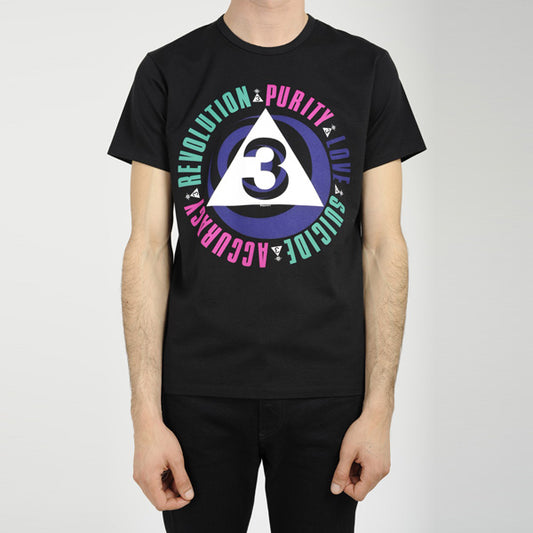  CREW NECK PRINT T SHIRT PERMANENT ROCKER  