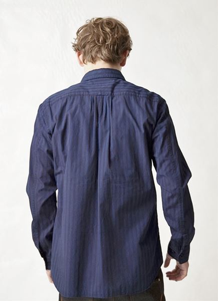 コットンウール製品染め プリーツタックシャツ