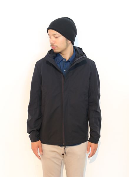 Ny/Coストレッチ フーデッドブルゾン