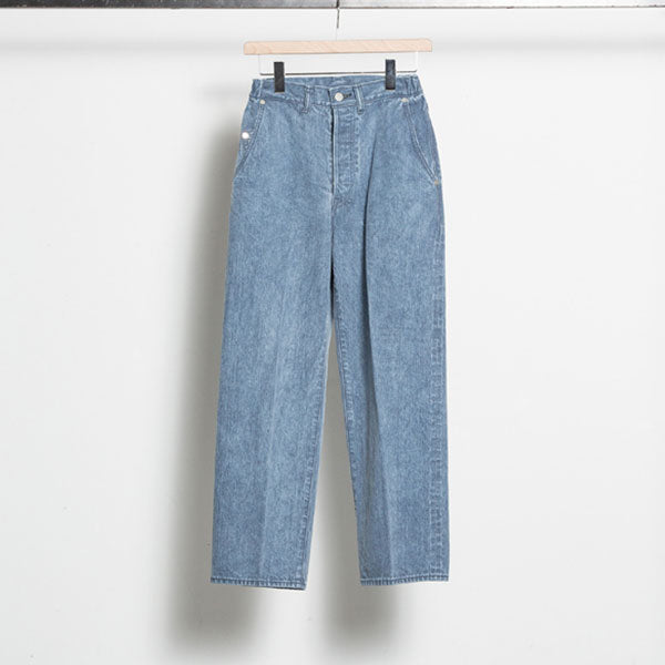 Straight Fit Creased Jeans Ozone Wash