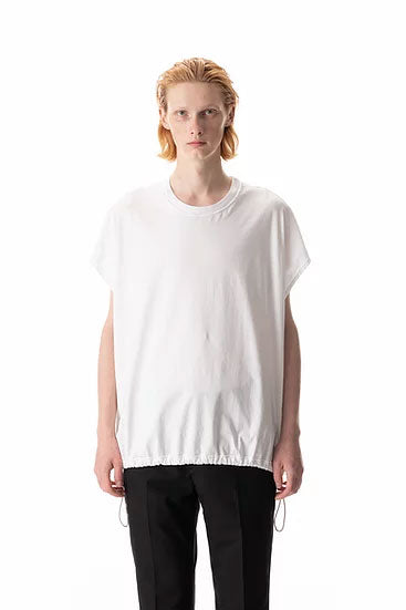SUEDED CO JERSEY VESSEL BOX TEE