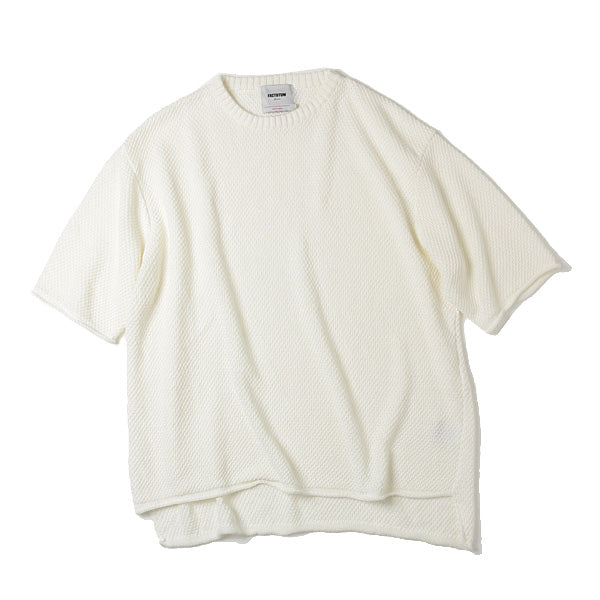 リネンカギ編み ルーズTEE