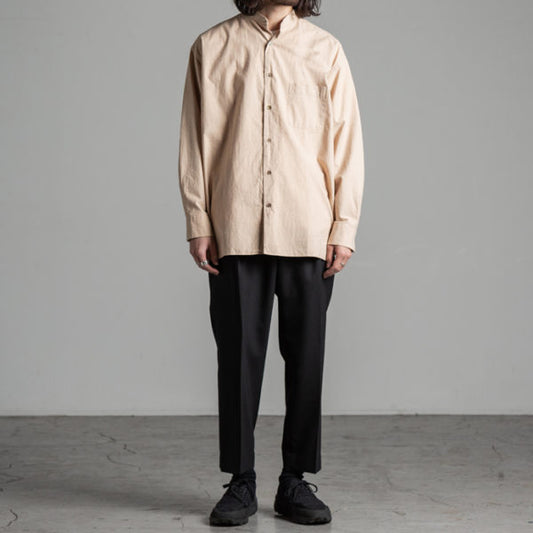  BAND COLLAR SHIRTS COMFORT FIT WILD COTTON TWILL  
