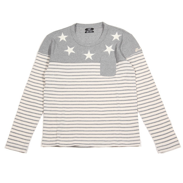 L/SL SURF KNIT STAR BORDER