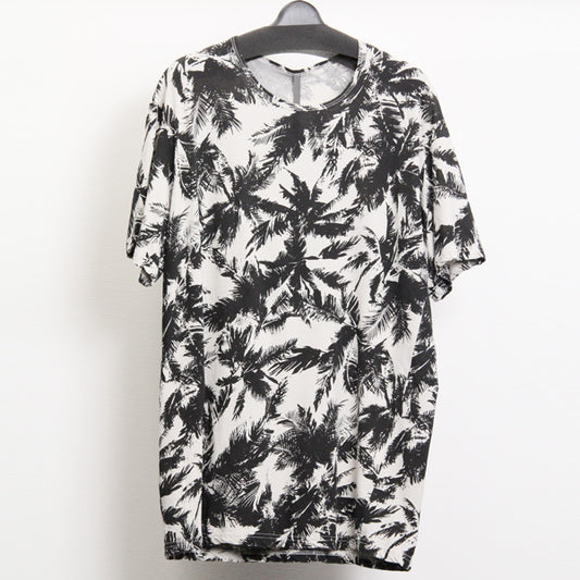  フレスカ天竺リーフpt クルーネックS/S  