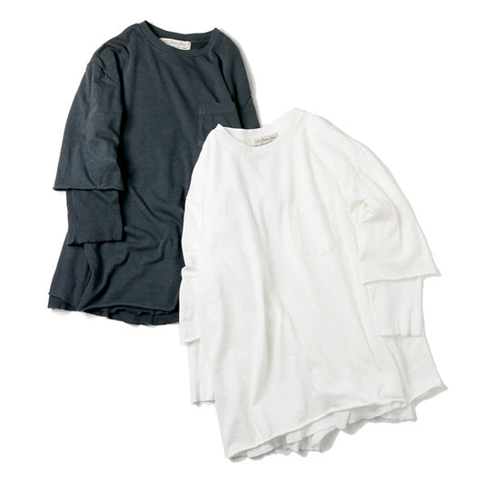  50/-ワッフルグランジ7分袖  