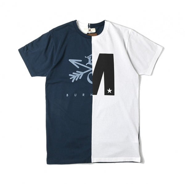 crew neck docking t-shirts (M x BURNOUT)