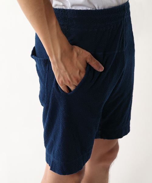 PRODUCT DYEING RANDOM PILE SHORTS