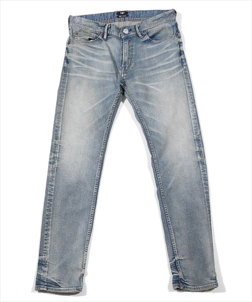 HYBRID STRETCH VINTAGE FINISH DENIM 5P TAPERED