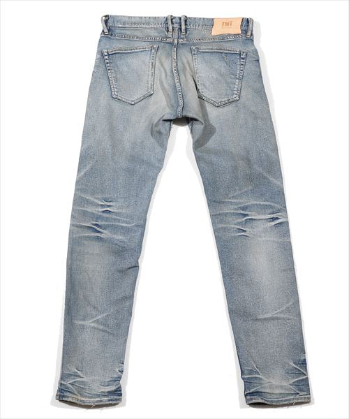 HYBRID STRETCH VINTAGE FINISH DENIM 5P TAPERED