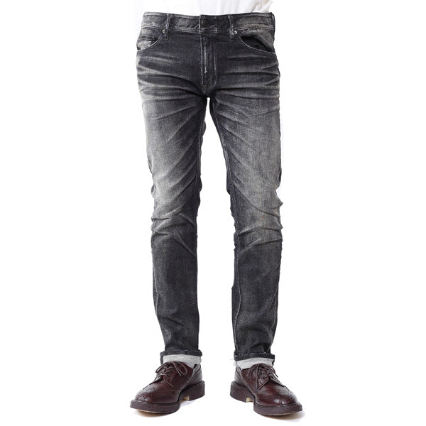 HYBRID STRETCH VINTAGE FINISH DENIM 5P TAPERED