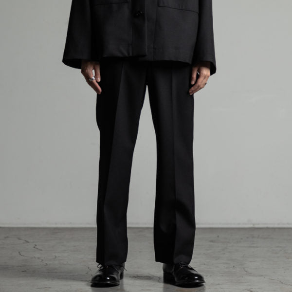 STRAIGHT FIT TROUSERS ORGANIC WOOL TROPICAL