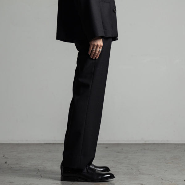 STRAIGHT FIT TROUSERS ORGANIC WOOL TROPICAL