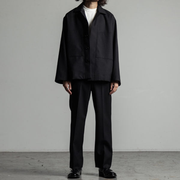 STRAIGHT FIT TROUSERS ORGANIC WOOL TROPICAL